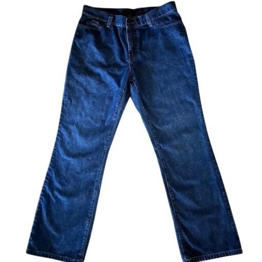 Eddie Bauer Jeans Womens 26 Dark Wash Straight Leg 100% Cotton Denim Classic